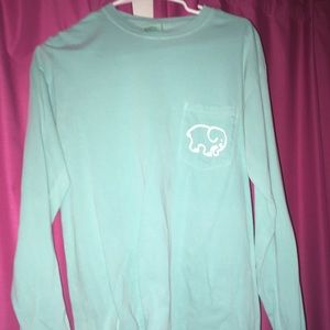 Blue and Pink Tribal ivory Ella shirt size small